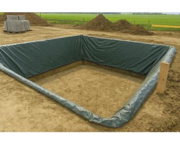 Preview: Baufolie LDPE 0,2 mm 25 x 2 m Opak bunt Rolle = 50 m²
