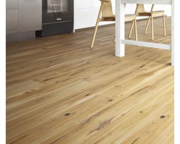 Preview: Parkett Vintage Eiche Landhausdiele Naturgeölt Gebürstet 1092 x 180 x 14 mm - 2,5mm Nutzschicht