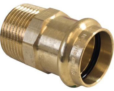 Übergangsstück Messing Viega Sanpress gerade 15mmx3/4" IG