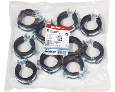 GelenkrohrschelleFischer FGRS Plus 1" 32-37mm 10Stk