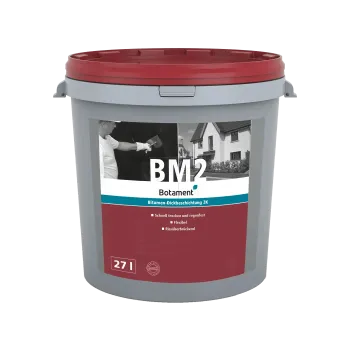 BM 2K Bitumenabdichtung , polystyrolgefüllte Bitumendickbeschichtung 2K - 27 Liter