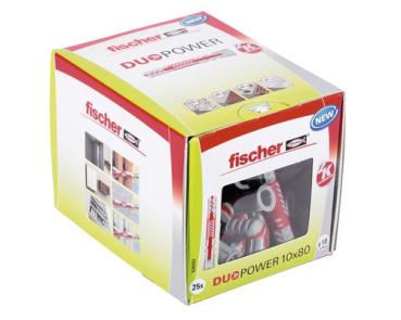 Fischer Allzweckdübel DuoPower Ø10 x 80 mm, 25 Stück