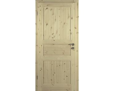 Landhaustüre Pertura Fichte massiv roh 95x203 cm Links ohne Zarge