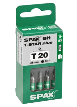 Preview: SPAX-BIT T-STAR plus T 20, 25 mm