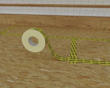 Preview: PRECIT Klebeband Innen Gelb robust 40 m x 60 mm