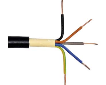 Erdkabel E-YY-J 5x1,5 mm² 50 m schwarz