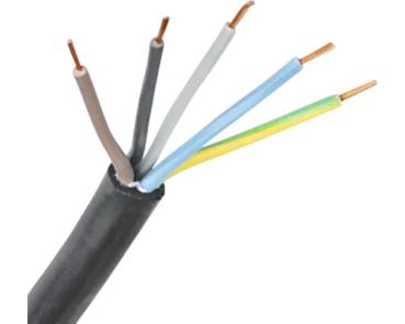 Erdkabel E-YY-J 5x4 mm² 50 m schwarz