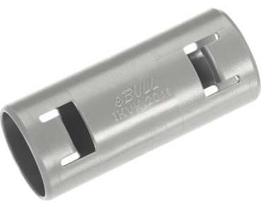 Flexmuffe Steckmuffe EBULL M20 x 50 mm, grau, Wellrohr