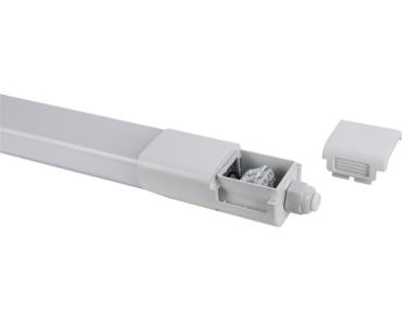 Preview: LED Feuchtraum-Lichtleiste plus 1495x52x41 mm 60 W 6800 lm 4000 K IP 65 weiß