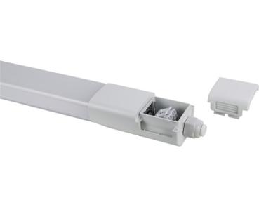 Preview: LED Feuchtraum-Lichtleiste plus 1103x52x41 mm 36 W 4600 lm 4000 K IP 65 weiß