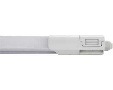 Preview: LED Feuchtraum-Lichtleiste plus 1103x52x41 mm 36 W 4600 lm 4000 K IP 65 weiß