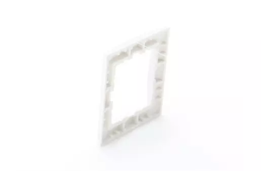 Preview: Abdeckrahmen 1-fach S.1 polarweiß / glänzend Berker