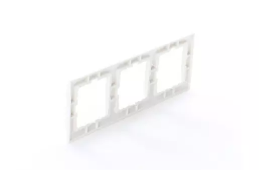 Preview: Abdeckrahmen 3-fach S.1 polarweiß / glänzend Berker