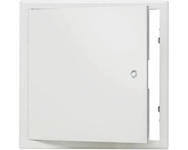 Revisionstür 600x600mm Stahlblech verzinkt weiß RAL 9016 mit versenktem 4-Kantverschluß und 1-teiliger Rahmen