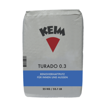 Keim Turado Sanierputz 25kg Korn-0,3mm per Sack (42Sack Palette)
