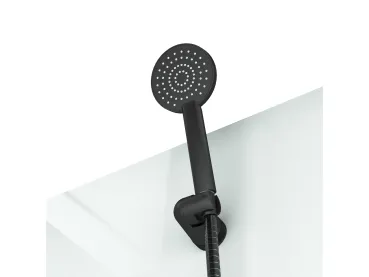 Preview: Aurlane Komplettduschkabine Essential schwarz/weiss 80x80x192,5cm