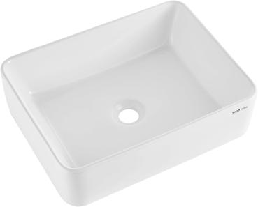 Waschbecken Aufsatzwaschbecken Bad Rechteckig 40*30*13cm Weiss Keramik