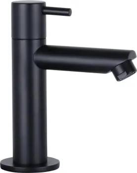 Preview: Waschbecken WC SET 40x22x11,5 cm Keramik mit Wasserhahn Schwarz