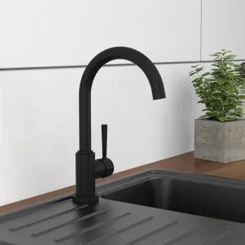 Preview: Schütte 79166 Küchenarmatur Cornwall 360 Grad schwenkbarer Wasserhahn Küche