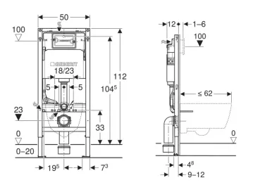 Preview: WC Unterputzspülkasten Geberit Duofix Delta 458.103.00.2 Sanitino