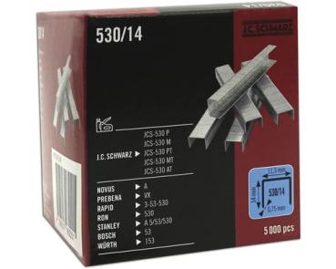 Tackerklammer JC Schwarz 530/14, 5000 Stk.