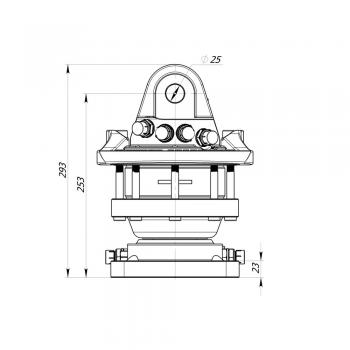 Formiko Hydraulics Rotator FHR 4.500 Flansch