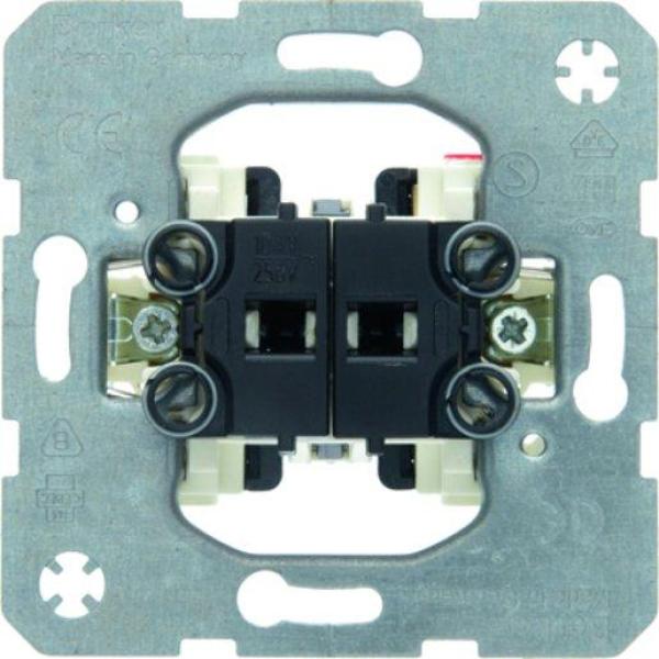 Serienschalter 2-fach Modul Einsatz Berker