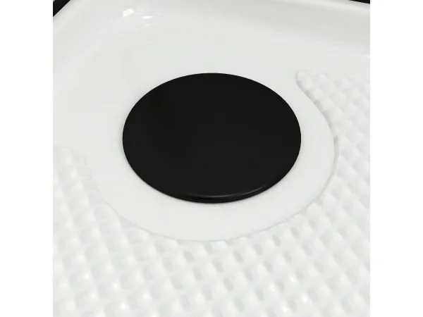 Aurlane Komplettduschkabine Essential schwarz/weiss 80x80x192,5cm