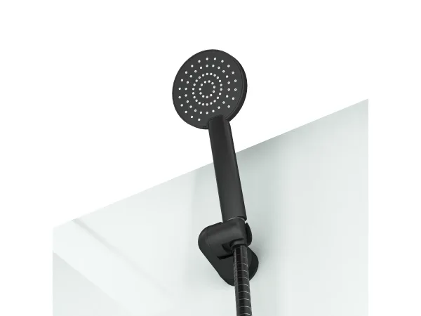 Aurlane Komplettduschkabine Essential schwarz/weiss 80x80x192,5cm