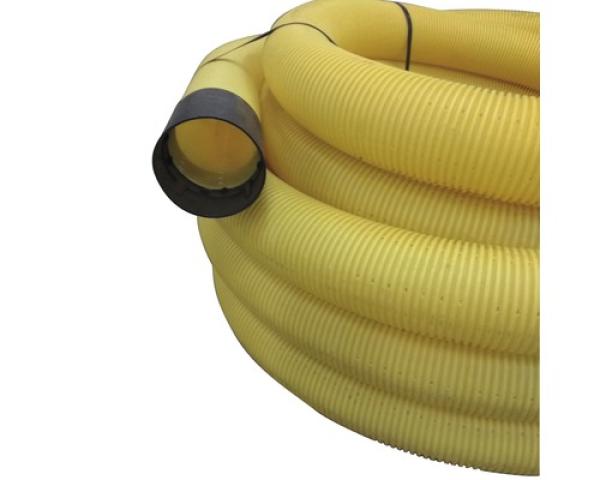 Drainagerohr gelb geschlitzt NW 100 Länge 50 m