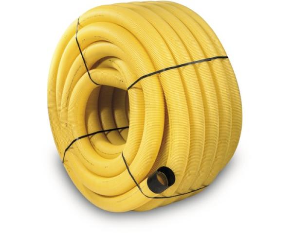 Drainagerohr gelb geschlossen NW 100 Länge 50 m