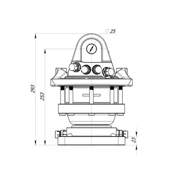 Formiko Hydraulics Rotator FHR 4.500 Flansch